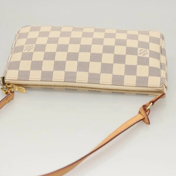 LOUIS VUITTON Damier Azur Pochette Accessoires Pouch LV Auth - Picture 7 of 16
